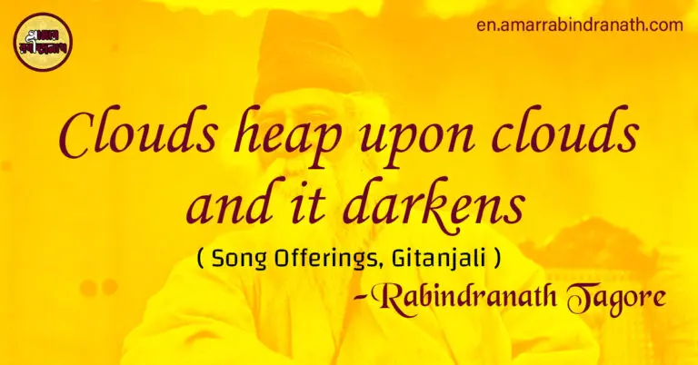 Clouds heap upon clouds and it darkens