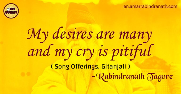 My desires are many and my cry is pitiful