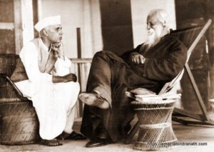 Rabindranath Tagore with Jawharlal Neheru Rabindranath Tagore with Jawharlal Neheru
